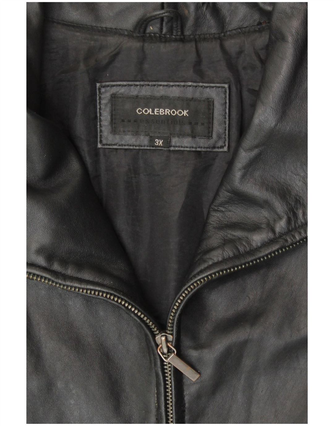 Colebrook Veste en cuir pour femme UK 22 3XL Cuir noir