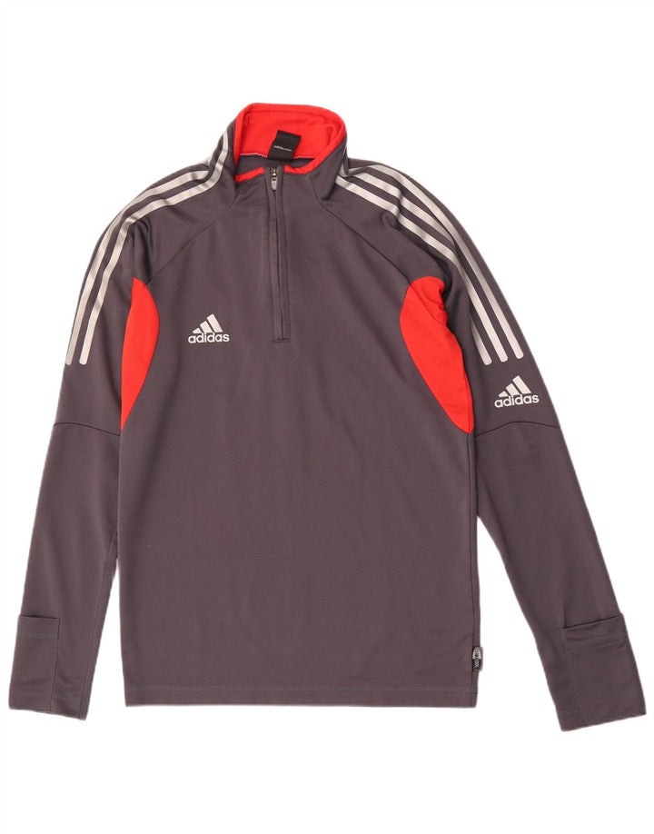 Adidas Hommes Climacool Pull Survêtement Top UK 36/38 Petit Gris