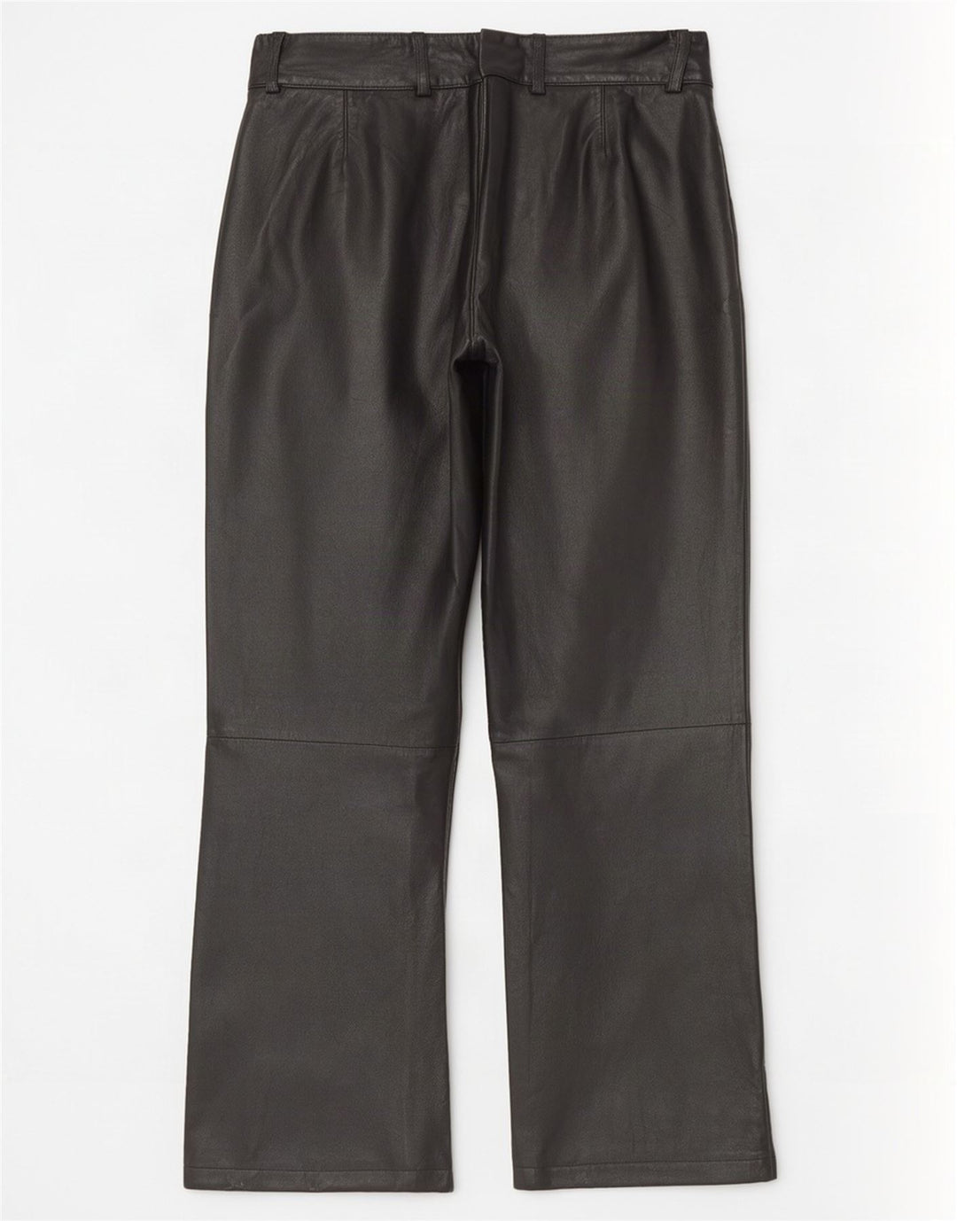 K.K.Berlin Pantalon droit en cuir pour femme EU 40 Medium W32 L29 Noir