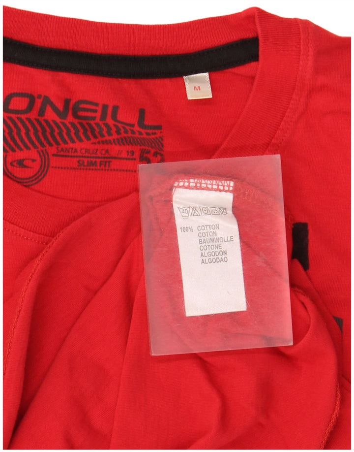 O'Neill Haut graphique coupe slim à manches longues pour homme en coton rouge moyen