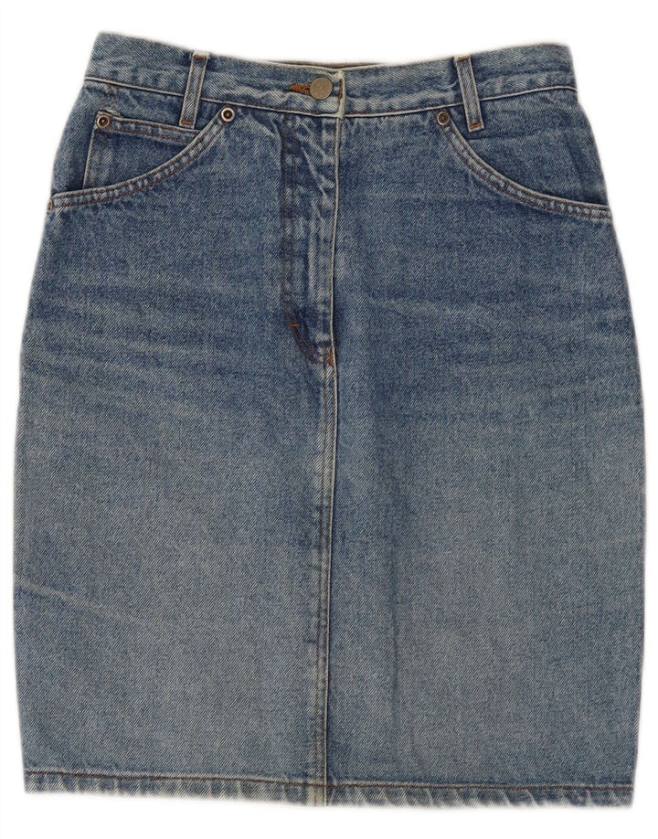 jupe en denim femme vintage IT 44 Moyen W28 Coton Bleu