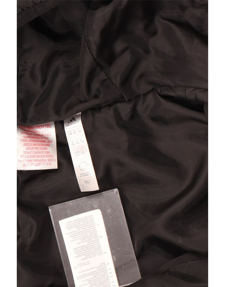 ADIDAS Veste matelassée à capuche pour garçons 7-8 ans Noir Polyester