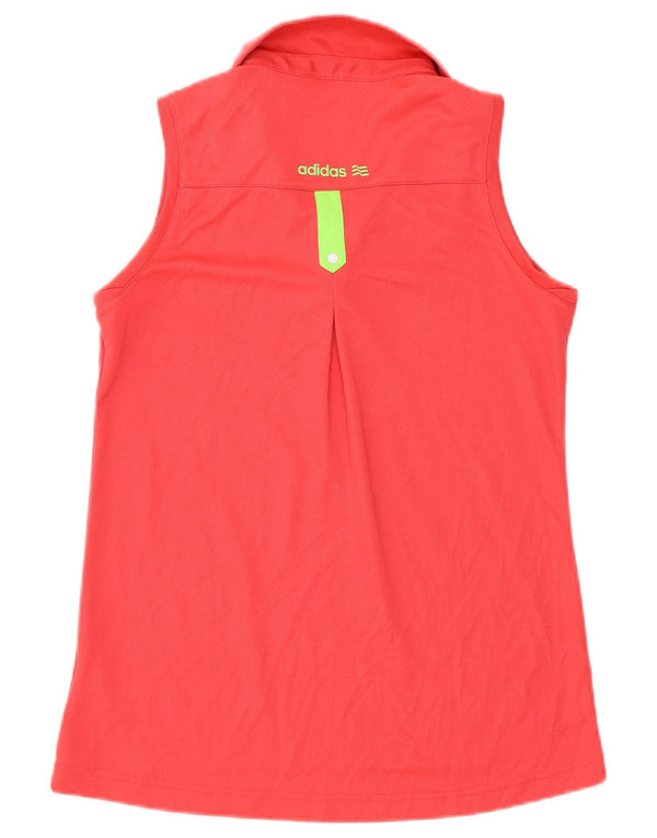 Adidas Polo sans manches pour femme UK 18 XL Rose Polyester