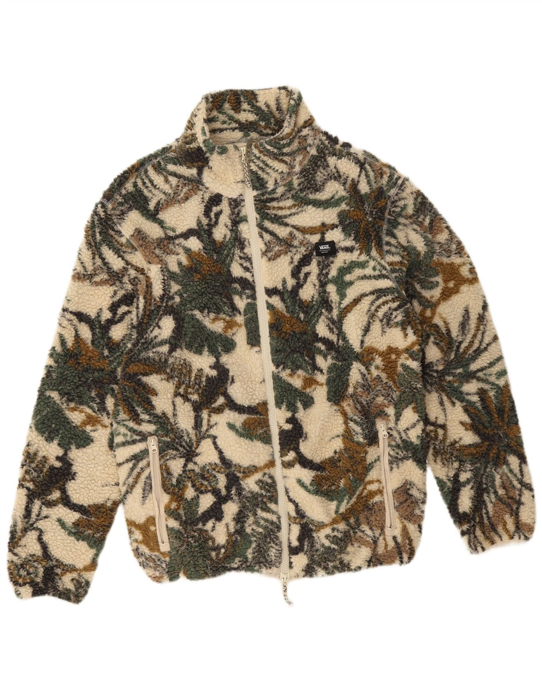 Vans Veste polaire pour homme UK 38 Polyester vert moyen floral