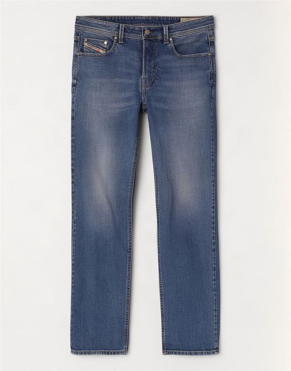 Diesel Jean Droit Homme W36 L32 Bleu Coton