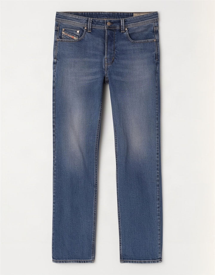 Diesel Jean Droit Homme W36 L32 Bleu Coton