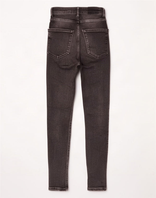 Jean skinny Zara femme EU 34 2XS W24 L26 coton noir