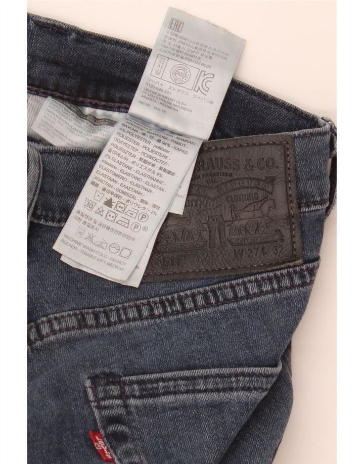 Levi's Jean Slim 511 Homme W27 L32 Bleu Marine Coton