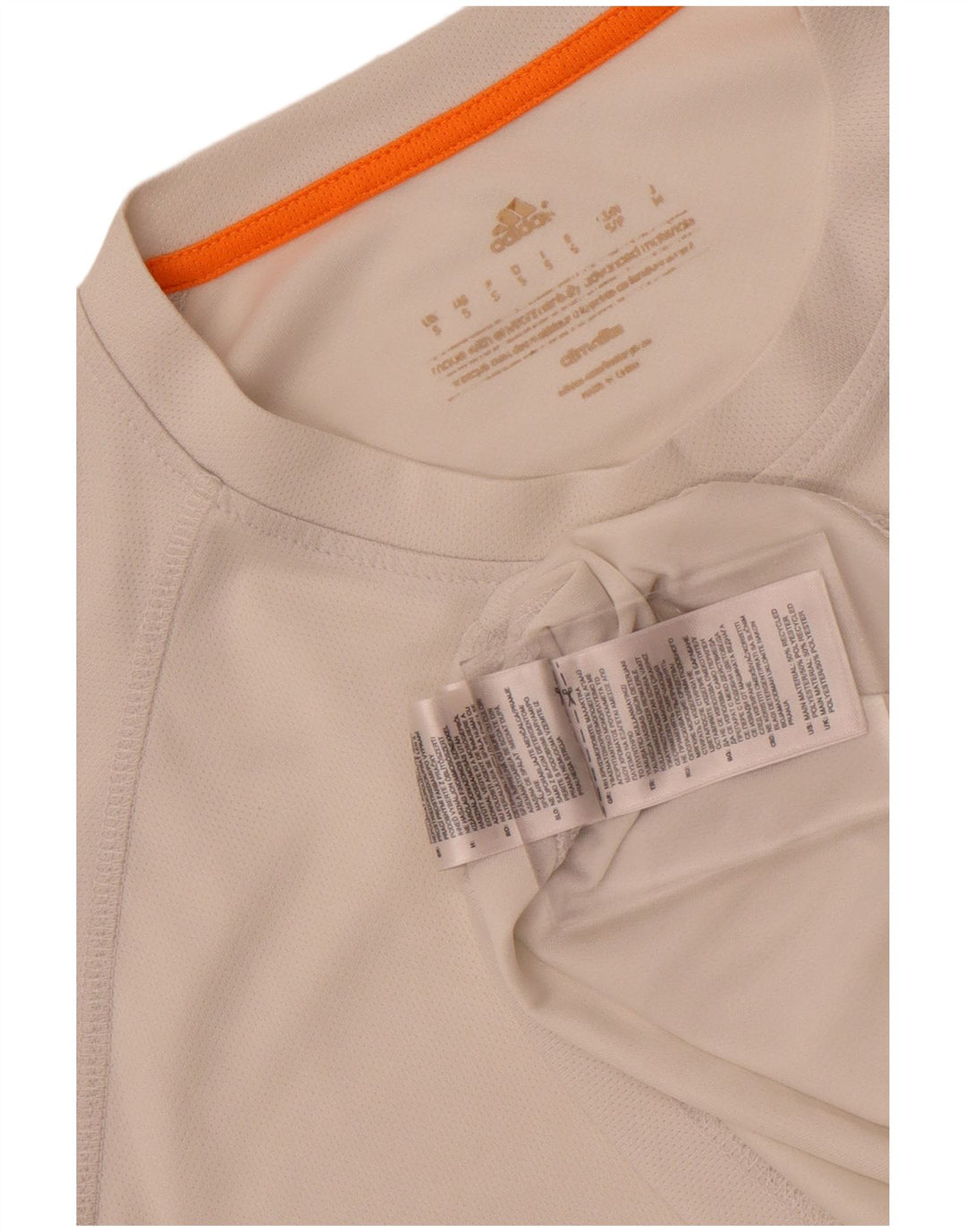 Adidas Hommes Climalite T-Shirt Haut Petit Blanc Polyester