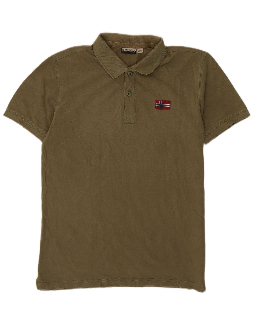 Napapijri Polo Geographic Homme Kaki Moyen