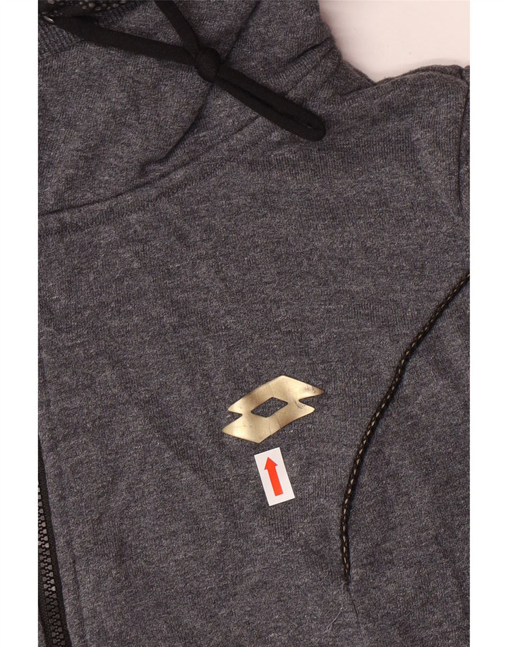 LOTTO Pull à capuche zippé pour femme UK 16 Large Gris