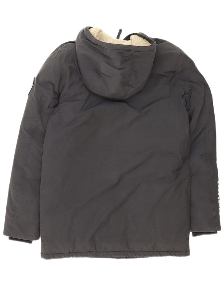 Scotch & Soda Veste matelassée à capuche garçon 15-16 ans Gris Polyester