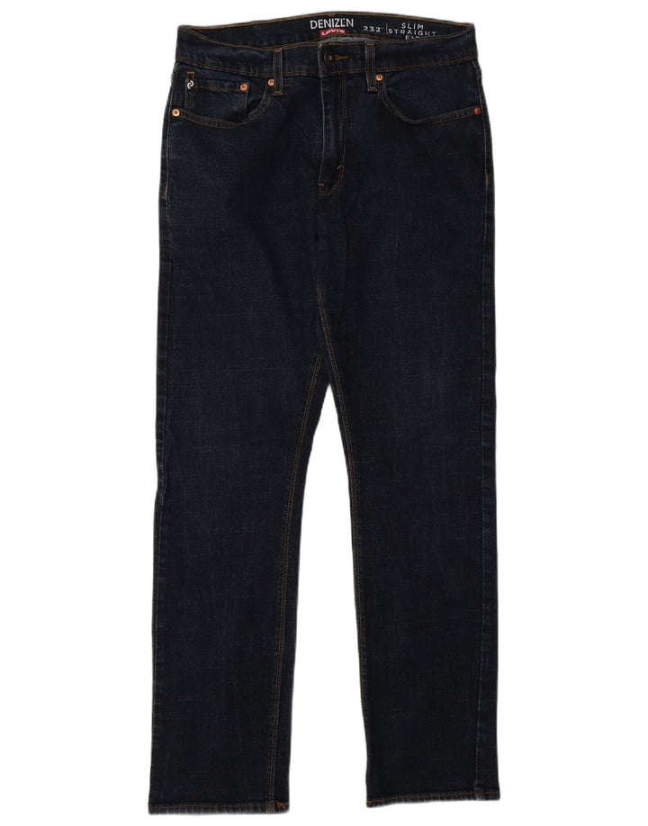Levi's Jean Slim Droit Denizen W32 L32 Homme Bleu Marine Coton