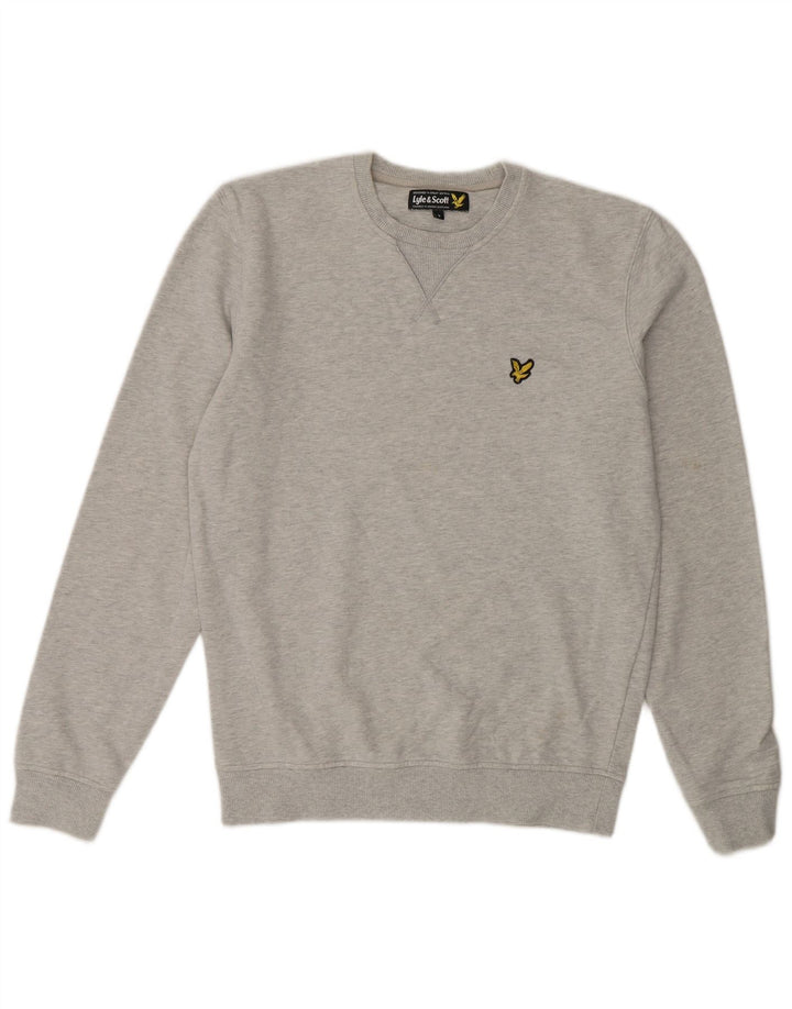 LYLE & SCOTT Sweat-Shirt Homme Petit Gris Moucheté Coton