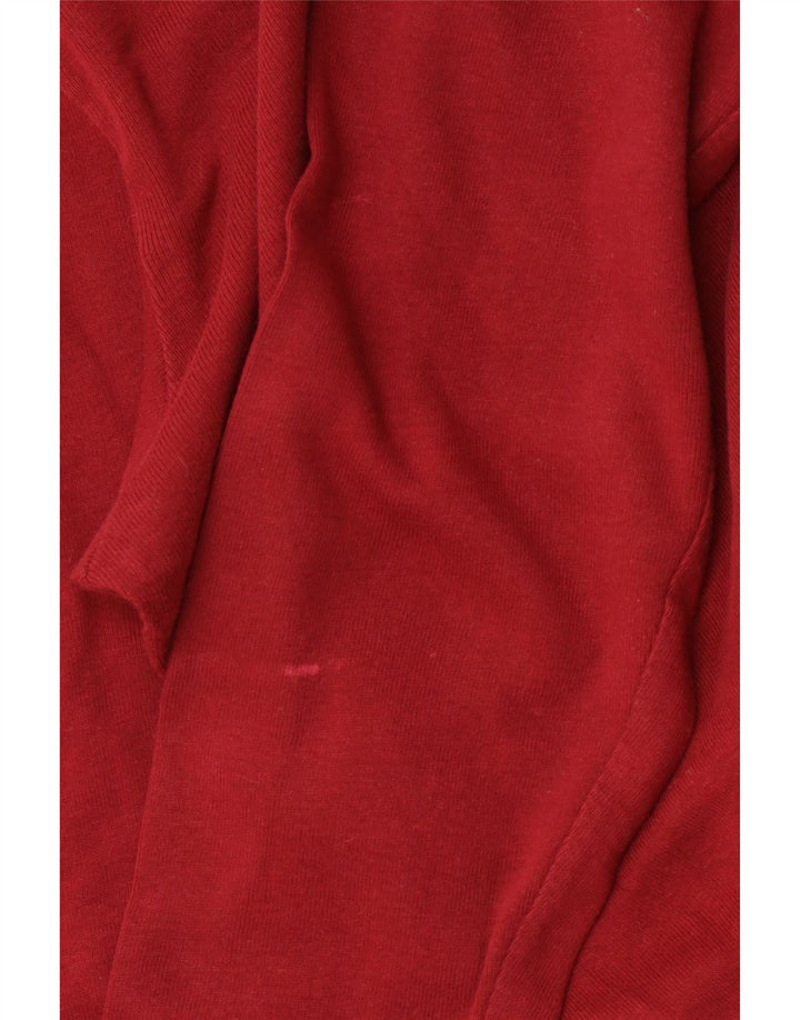 LEE Haut à manches longues pour femme UK 46 Large Rouge Coton