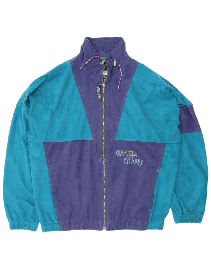 Great Escapes Veste de survêtement pour homme IT 48 Bleu moyen Colourblock