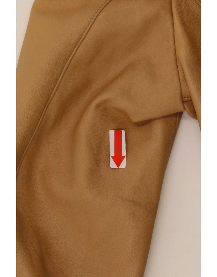Veste en cuir pour femme York IT 42 Beige moyen