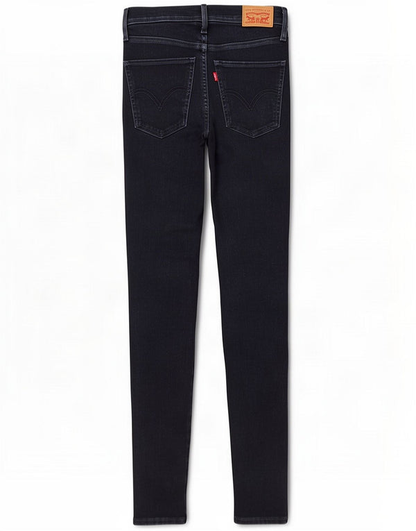 Levi's Womens Mile High Super Skinny Jeans W28 L30 Bleu Marine Coton