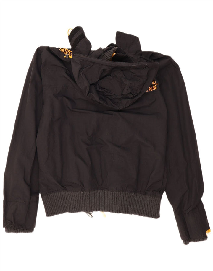 Superdry Veste Bomber à Capuche Windbomber Femme UK 20 2XL Noir Polyester