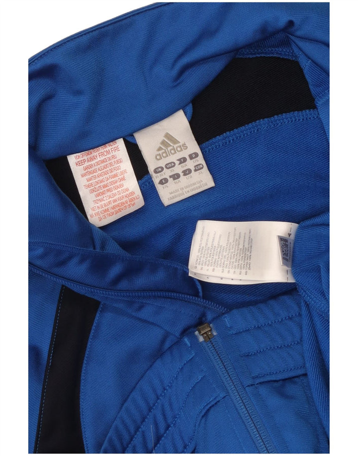 Adidas Veste de Survêtement Garçon 15-16 ans Bleu Colorblock Polyester