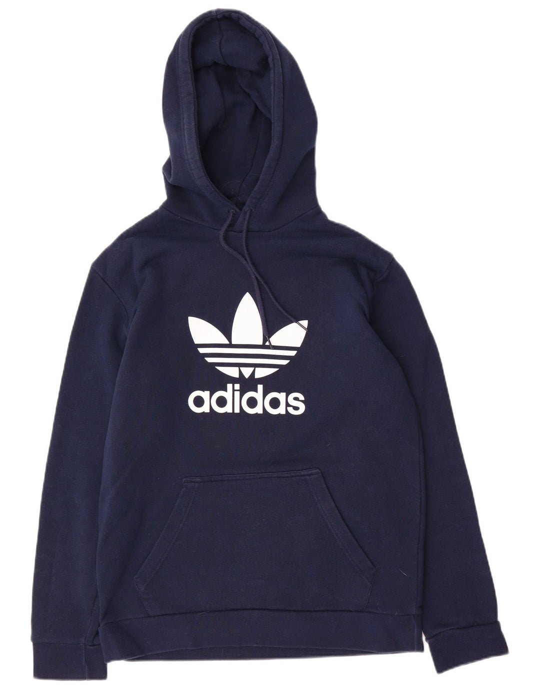 Adidas Pull à capuche graphique pour homme en coton bleu marine moyen