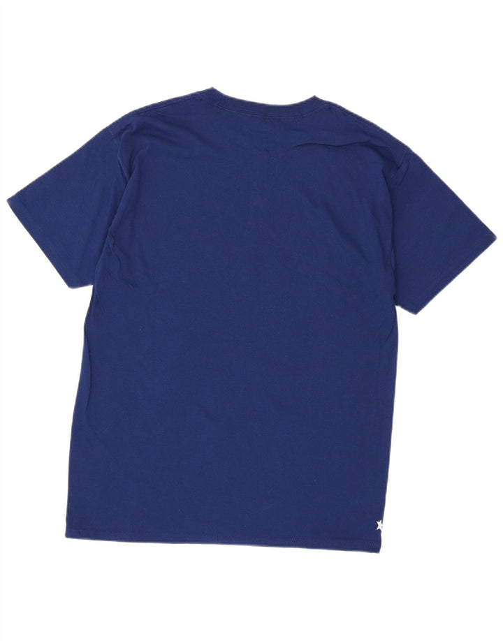 CHAMPION T-Shirt Graphique Homme Bleu Marine Moyen Coton