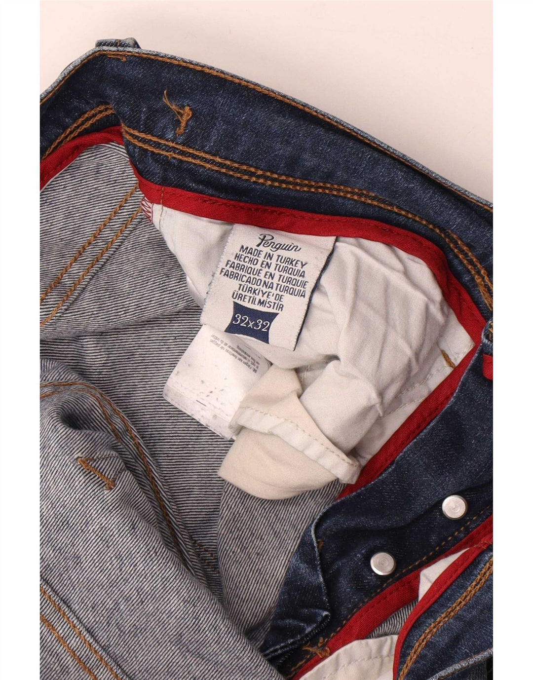 Penguin Jean Slim Homme W32 L32 Bleu Coton