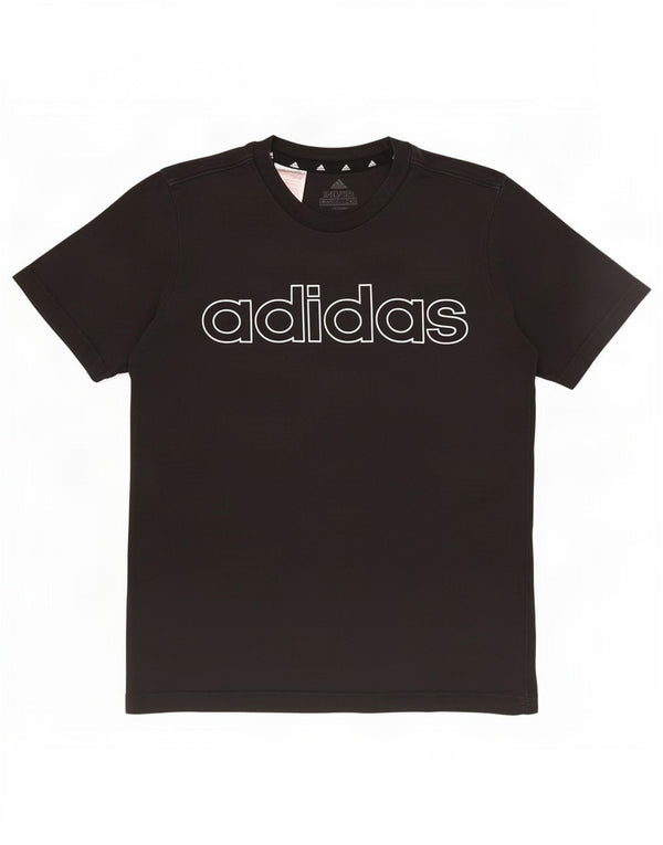 Adidas T-Shirt Graphique Garçon 11-12 ans Noir Coton