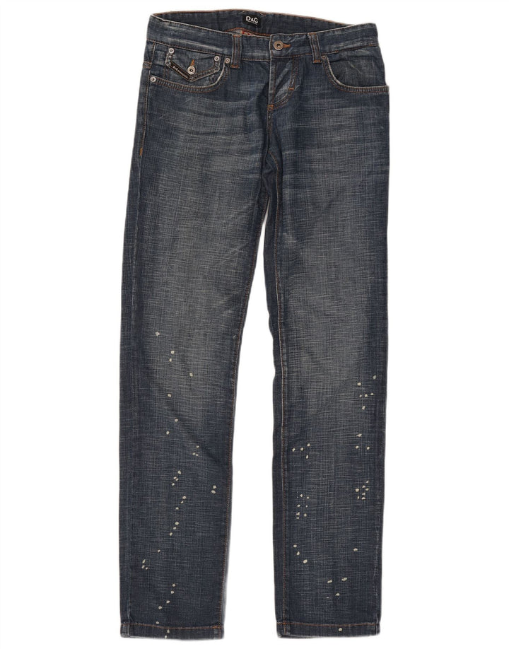 Dolce & Gabbana Jean droit homme W31 L35 bleu coton