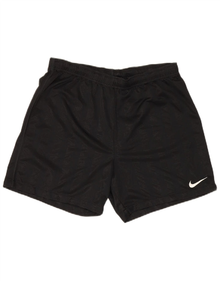 Nike Short de sport pour homme en polyester à fines rayures noires moyennes