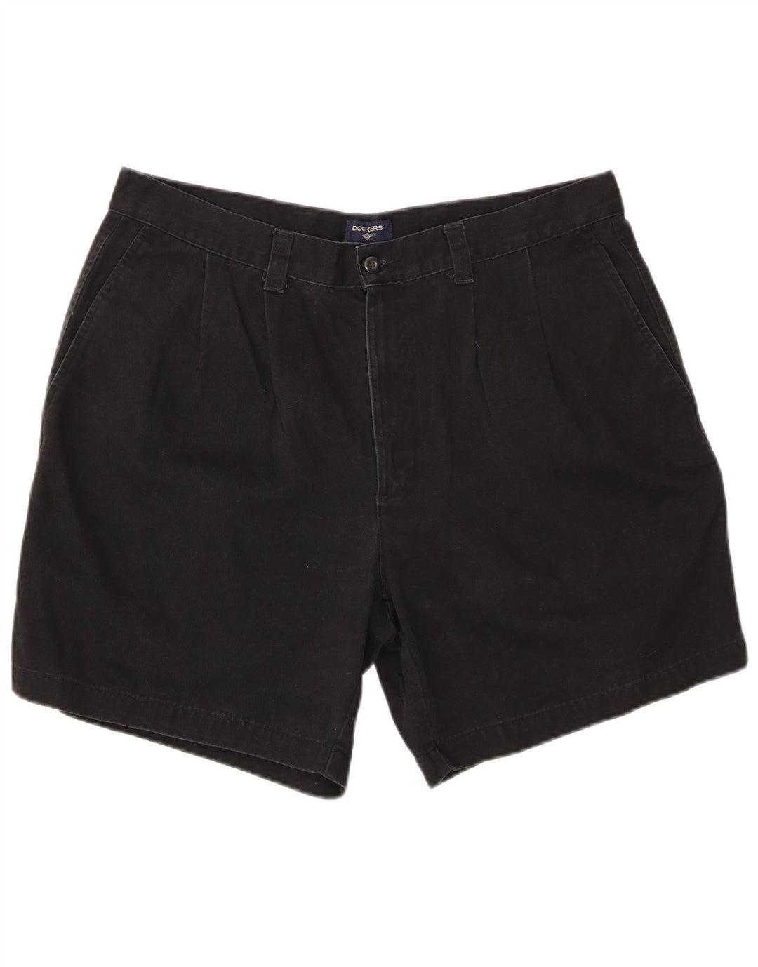 DOCKERS Short Chino Pegged Homme W36 Grand Noir Coton