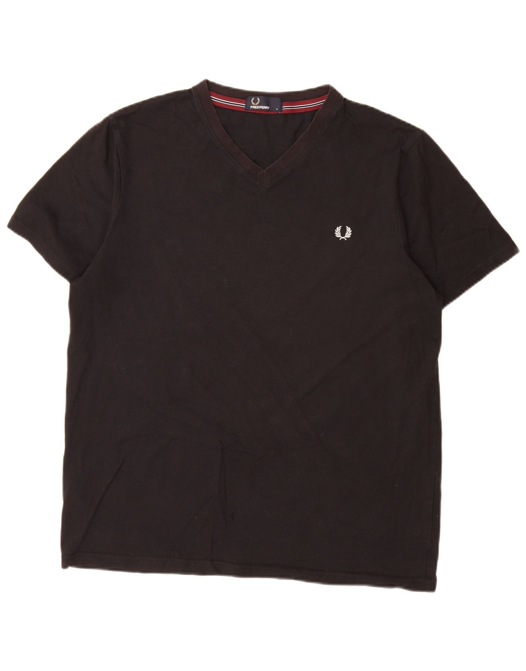 Fred Perry T-Shirt Homme Haut Large Noir Coton