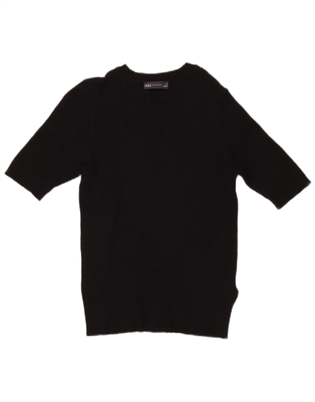 Marks & Spencer Pull col bateau pour femme UK 14 Medium Noir