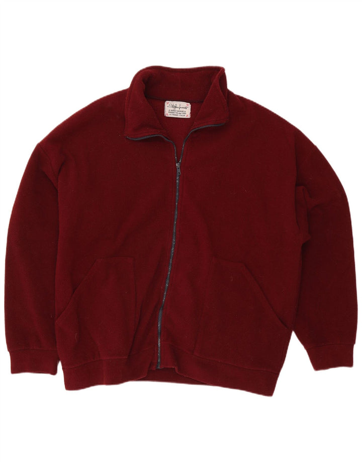 veste polaire homme vintage UK 42 XL Polyester Marron