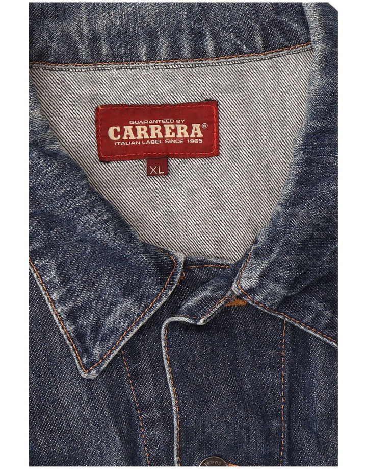 Carrera Veste en Jean Homme UK 42 XL Bleu Marine Coton