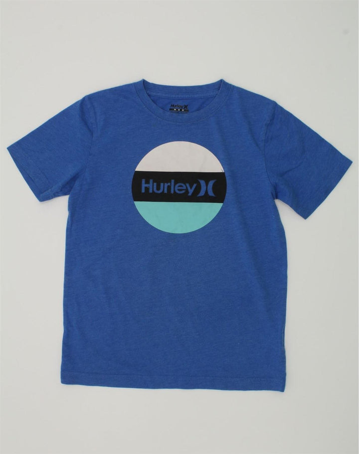 HURLEY Boys Graphic T-Shirt Top 10-11 Years Medium Blue Cotton | Vintage Hurley | Thrift | Second-Hand Hurley | Used Clothing | Messina Hembry 