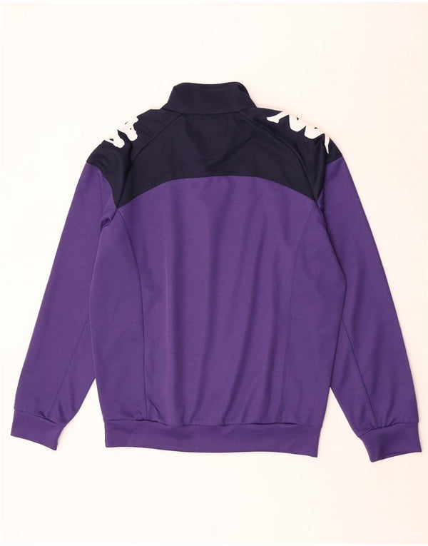 Kappa Veste de Survêtement Graphique à Col Zippé pour Homme XL Violet Colorblock