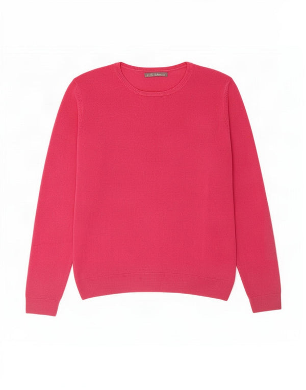 Marks & Spencer Pull col bateau pour femme UK 14 Acrylique rose moyen