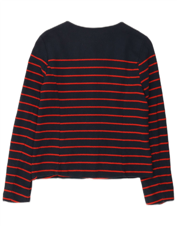 Tommy Hilfiger Veste Bomber Femme UK 6 XS Bleu Marine Rayé