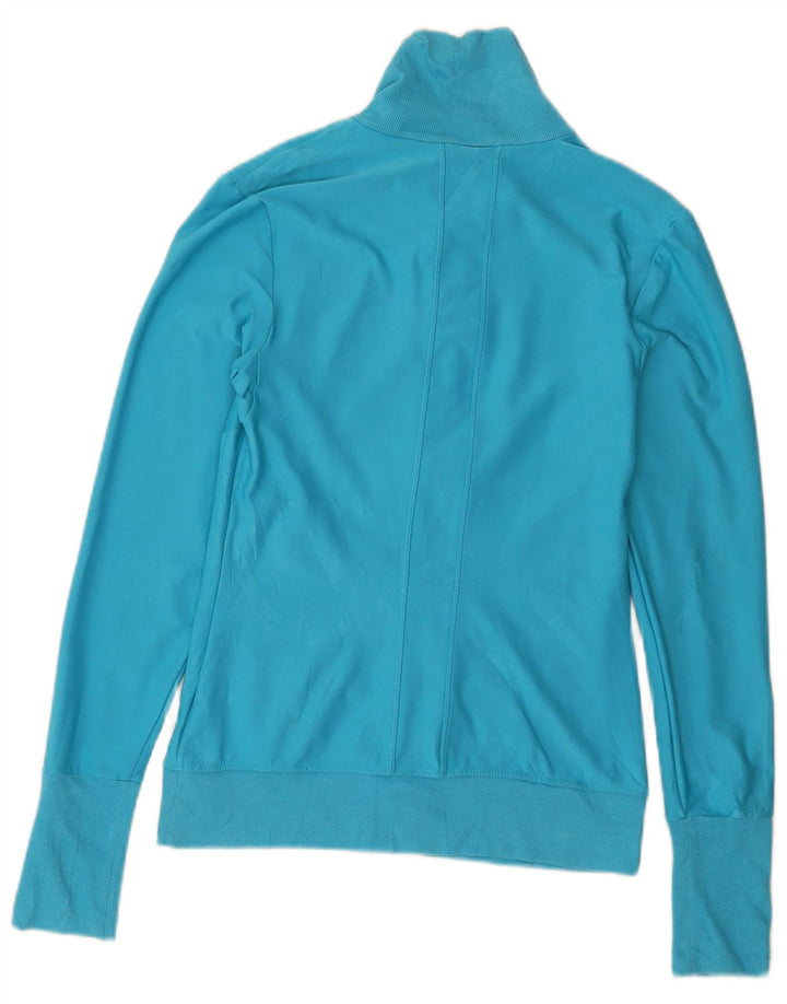 NIKE Veste de survêtement Dri Fit pour femme UK 8/10 Petit Bleu Polyester