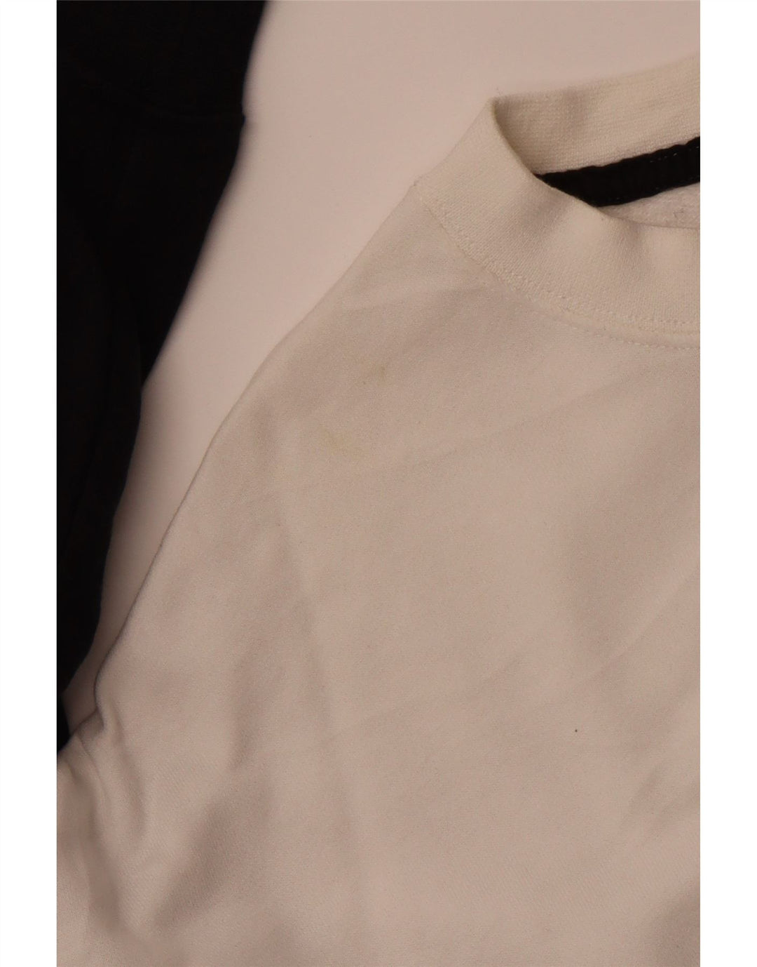 NIKE Pull court pour femme UK 14 en coton color block noir moyen