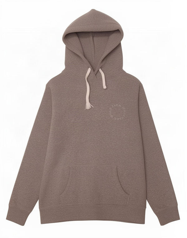 Jack Wills Pull à capuche surdimensionné pour femme UK 10 Petit coton moucheté gris