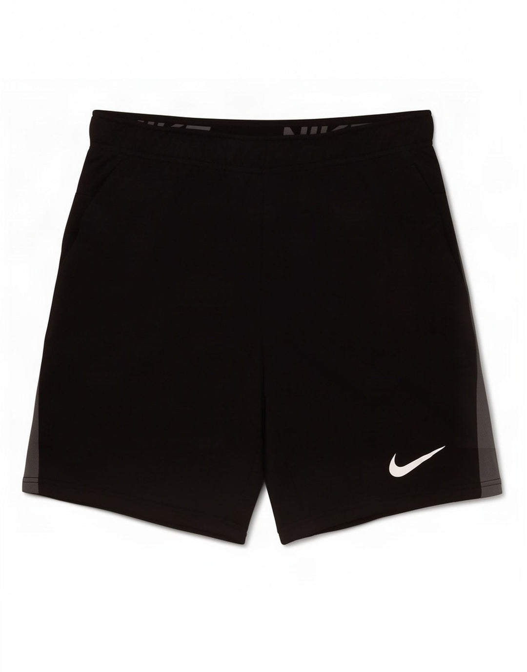 Nike Short de sport Dri Fit pour homme en polyester color block noir moyen
