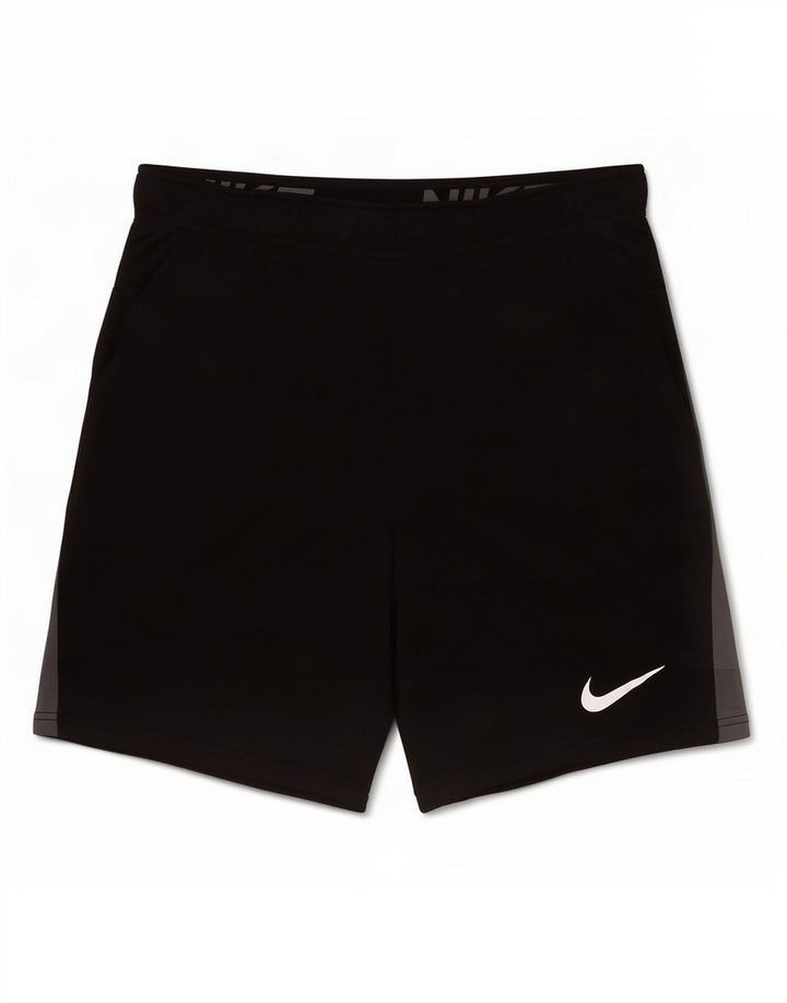 Nike Short de sport Dri Fit pour homme en polyester color block noir moyen