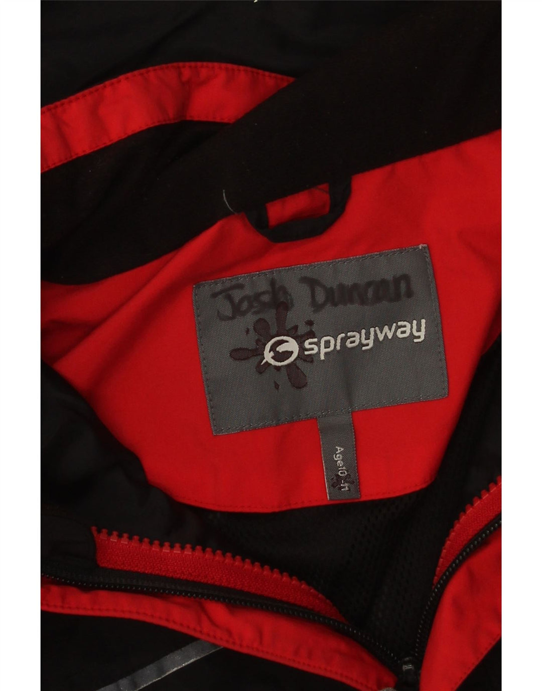Sprayway Veste coupe-vent à capuche fille 10-11 ans Noir Polyester
