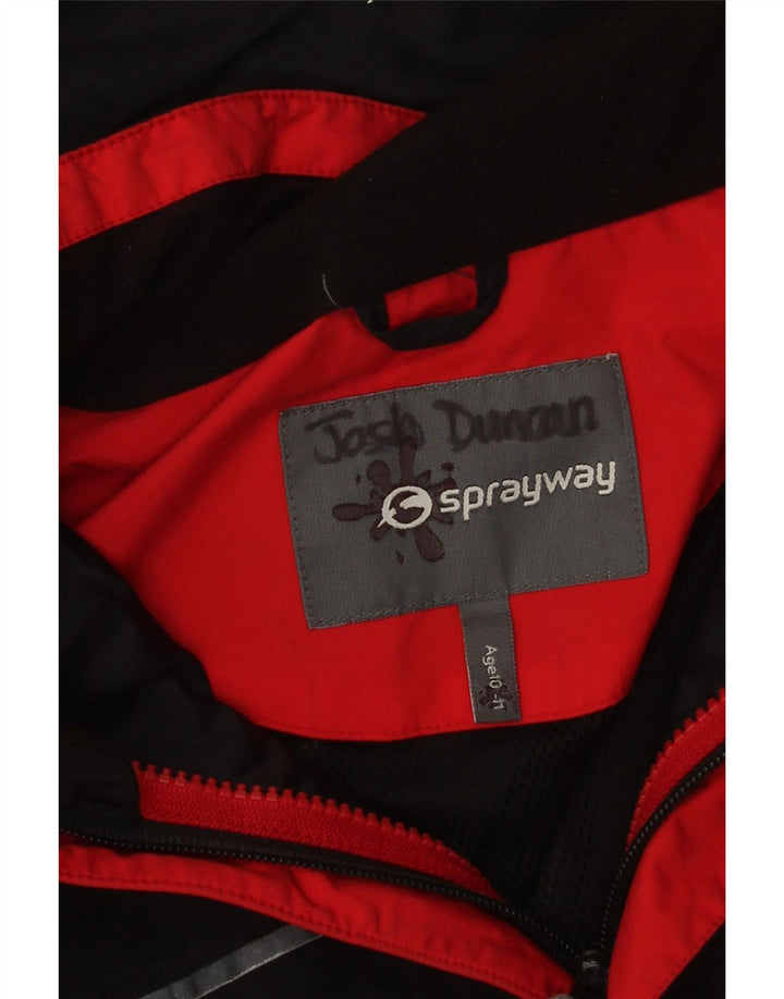 Sprayway Veste coupe-vent à capuche fille 10-11 ans Noir Polyester