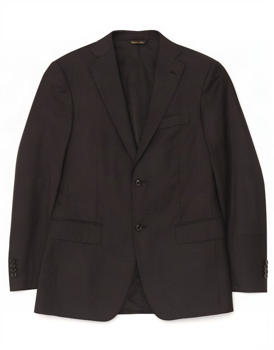 Loro Piana Veste Blazer 2 Boutons Homme IT 48 Laine Vierge Noir Moyen
