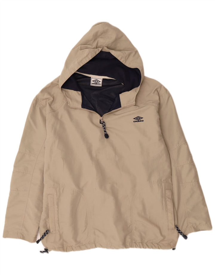 Umbro Veste de pluie à capuche pour homme UK 42 XL Beige Polyester