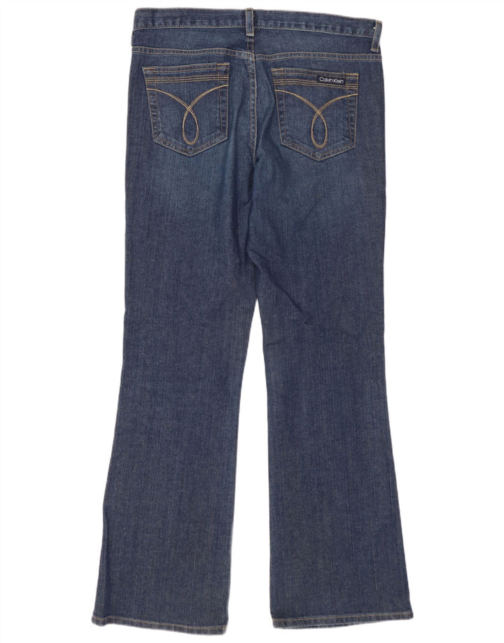 CALVIN KLEIN Jean Bootcut Femme US 10 Large W30 L32 Coton Bleu