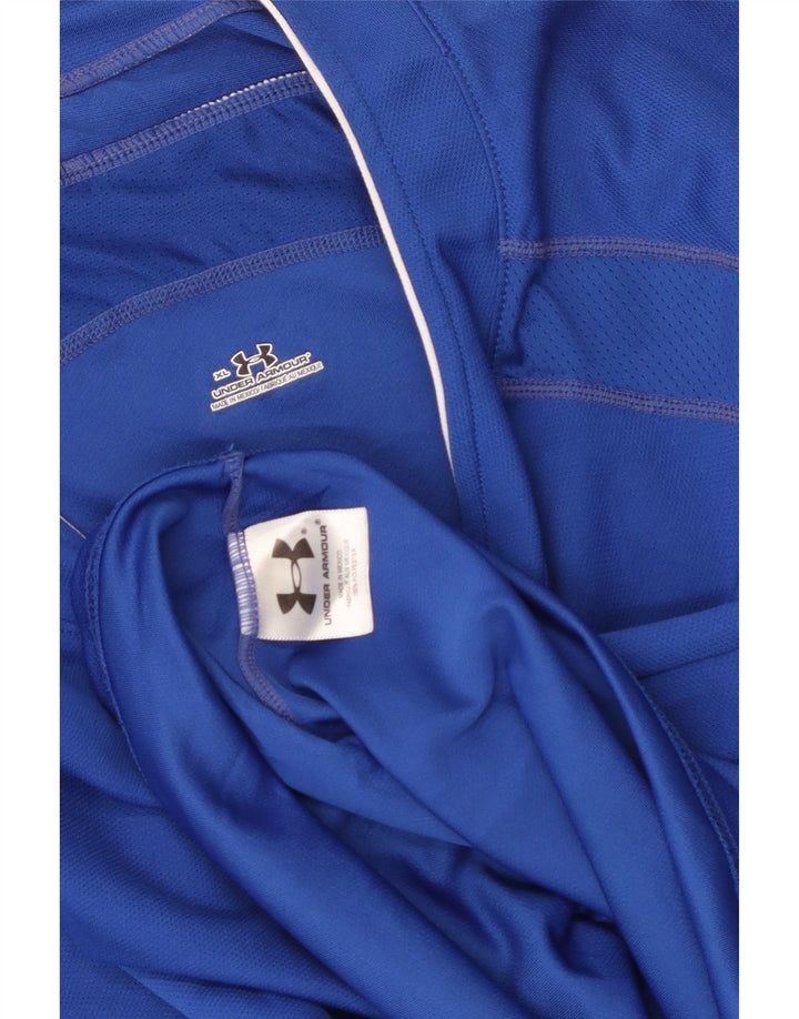 UNDER ARMOUR T-Shirt Baseball Homme XL Bleu Polyester